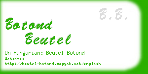 botond beutel business card
